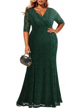Plus Size Formal Evening Dress | Pinup Style Wedding Guest & Bridal Gown